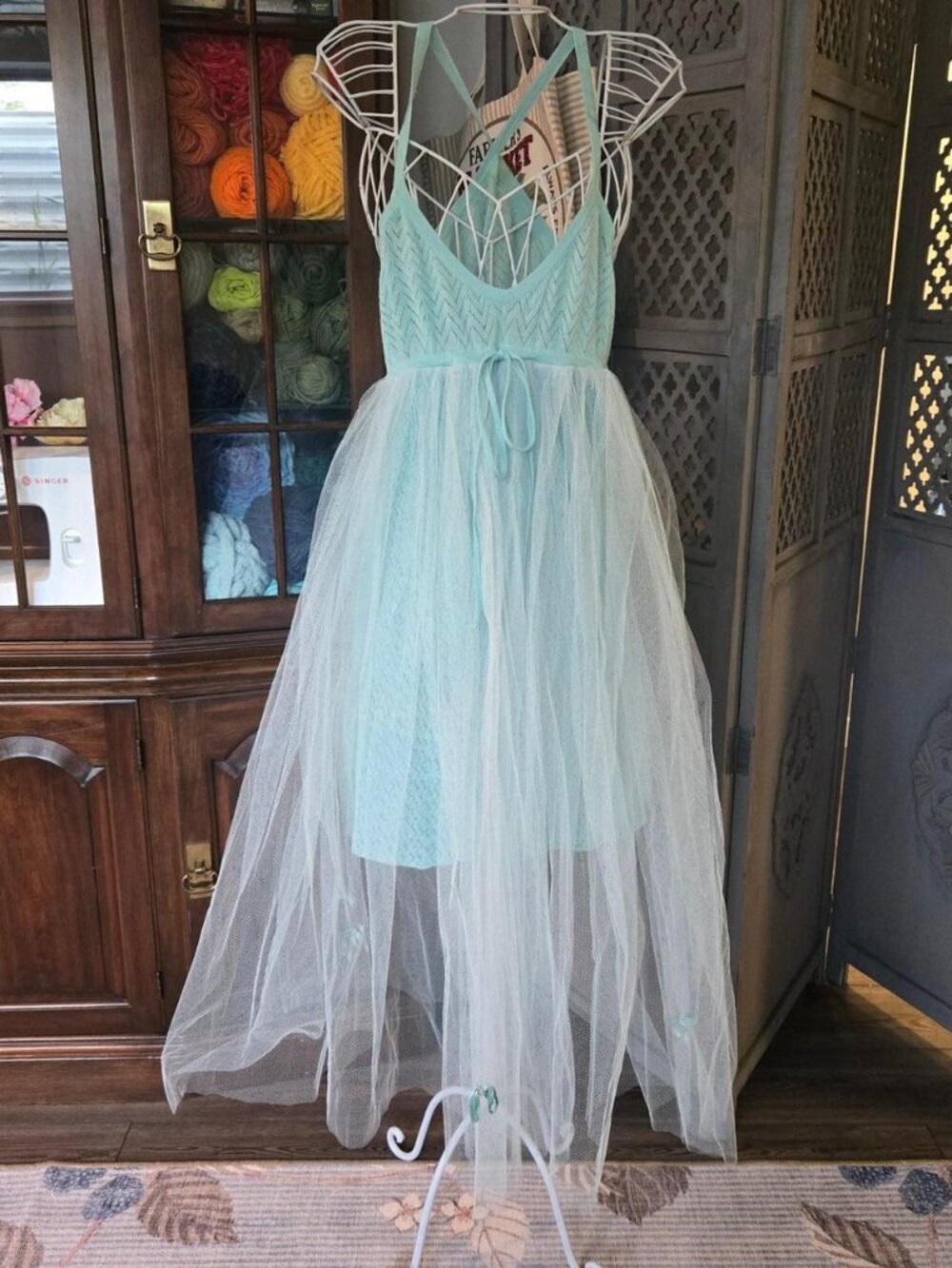 Baby blue/mint fairy dress